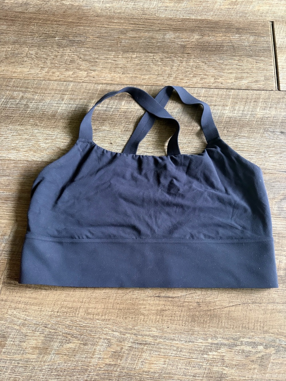 Dark Navy Athleta Cross Back Sports Bra
